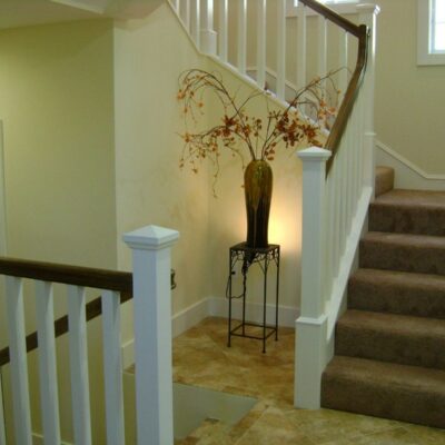Exterior stone veneer adding character to the home's facade